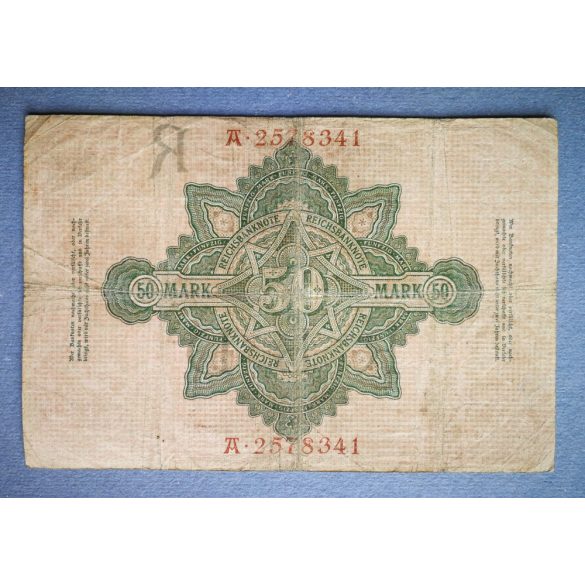 Germany 50 Mark 1908 F