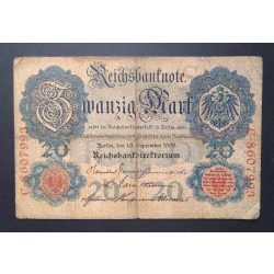 Németország 20 Mark 1909 F