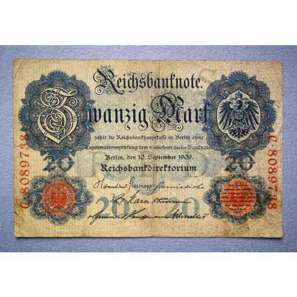 Germany 20 Mark 1910 F