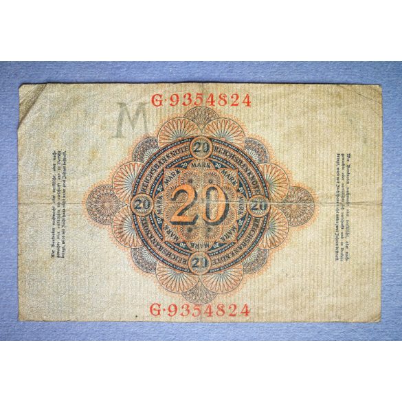 Germany 20 Mark 1910 F