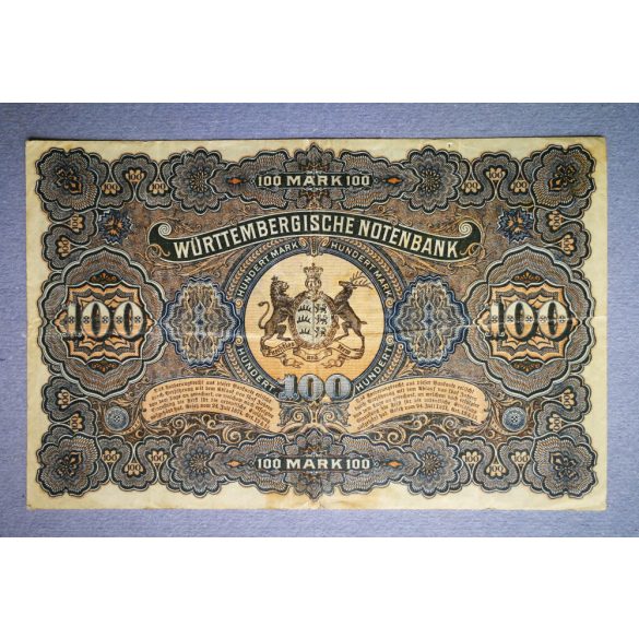 Germany 100 Mark 1911 F+