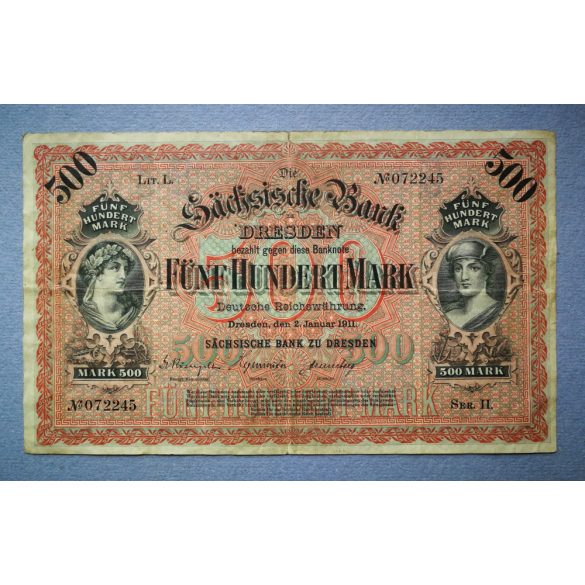 Germany 500 Mark 1911 F