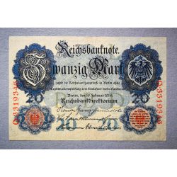 Németország 20 Mark 1914 XF