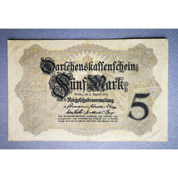 Germany 5 Mark 1914 VF