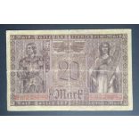 Germany 20 Mark 1918 F+