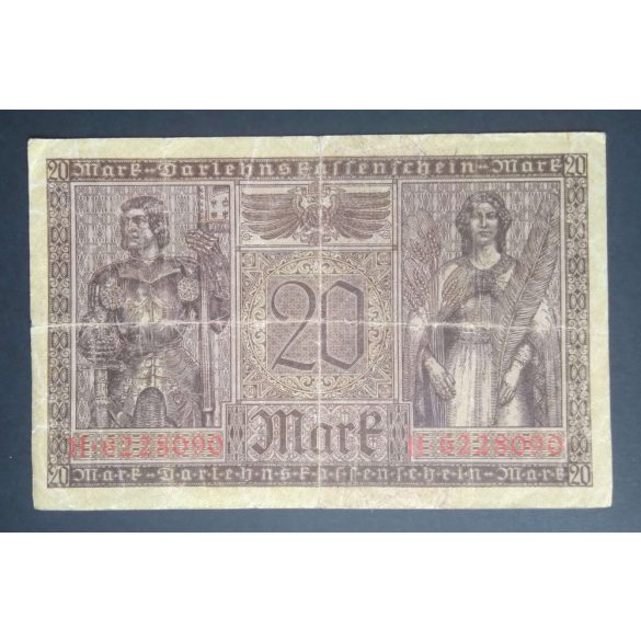 Germany 20 Mark 1918 F+