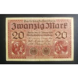 Germany 20 Mark 1918 F+