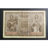 Germany 20 Mark 1918 F+