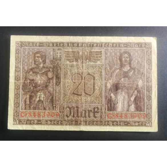 Germany 20 Mark 1918 F+
