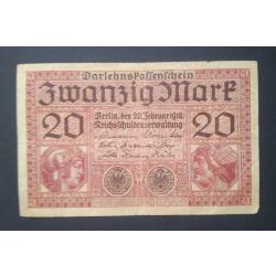 Germany 20 Mark 1918 F+
