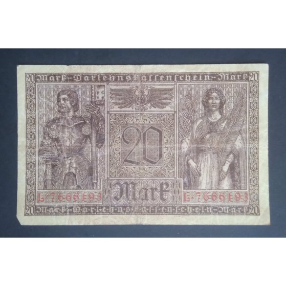Germany 20 Mark 1918 F+