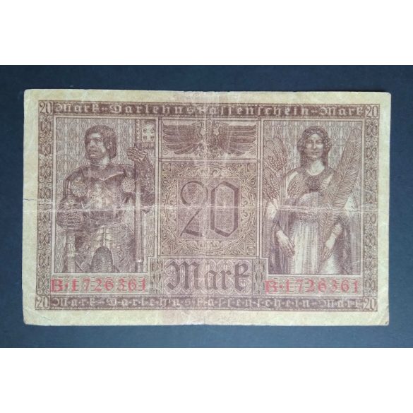 Germany 20 Mark 1918 F