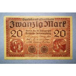 Germany 20 Mark 1918 F+