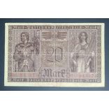 Germany 20 Mark 1918 F+