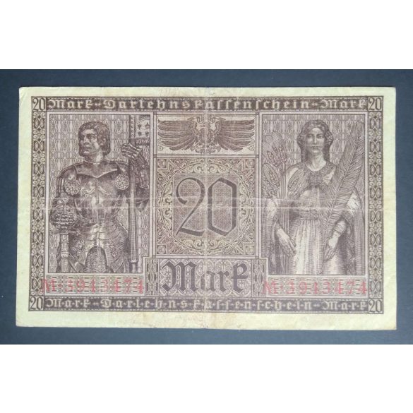 Germany 20 Mark 1918 F+