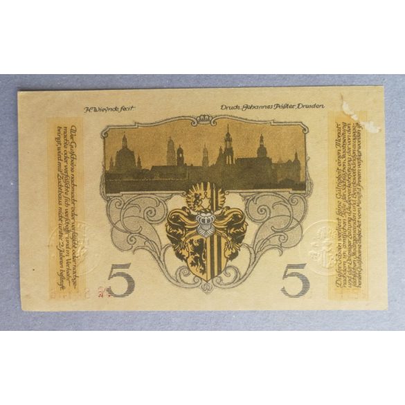 Germany 5 Mark 1918 Aunc