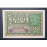 Germany 50 Mark 1919 Aunc