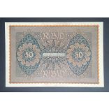 Germany 50 Mark 1919 Aunc+