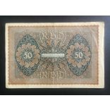 Germany 50 Mark 1919 F+ 