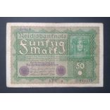 Germany 50 Mark 1919 F+
