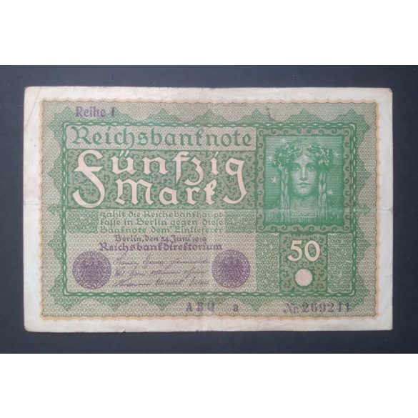 Germany 50 Mark 1919 F+