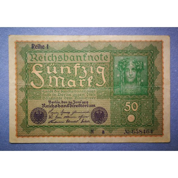 Németország 50 Mark 1919 VF