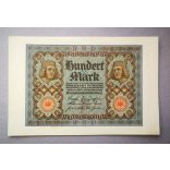 Germany 100 Mark 1920 Aunc