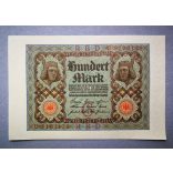 Germany 100 Mark 1920 aUNC-