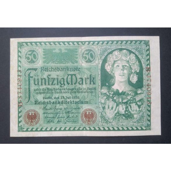 Németország 50 Mark 1920 VF+