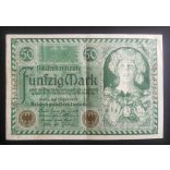 Germany 50 Mark 1920 VF+ 