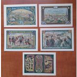 Germany city emergency funds Freiburg 1921/22 5 pcs