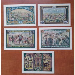 Germany city emergency funds Freiburg 1921/22 5 pcs