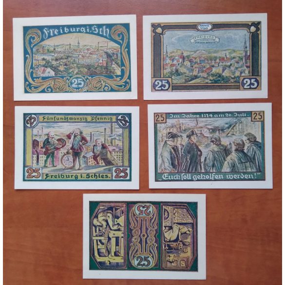 Germany city emergency funds Freiburg 1921/22 5 pcs