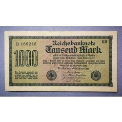 Germany 1000 Mark 1922 XF