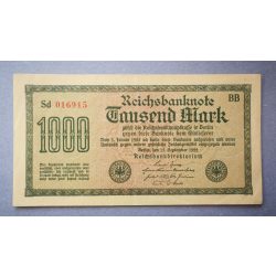 Germany 1000 Mark 1922 VF