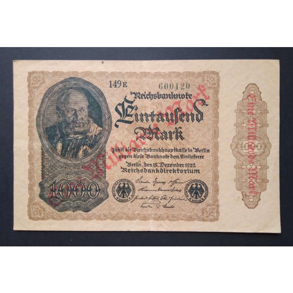 Németország 1000 Mark/ 1 milliárd Mark 1922 XF