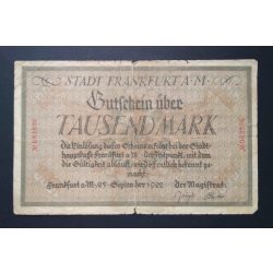 Germany 1000 Mark Frankfurt 1922 VG