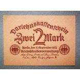 Germany 2 Mark 1922 aUNC