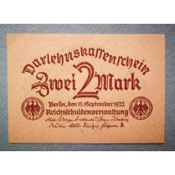 Germany 2 Mark 1922 aUNC