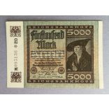 Germany 5000 Mark 1922 Aunc