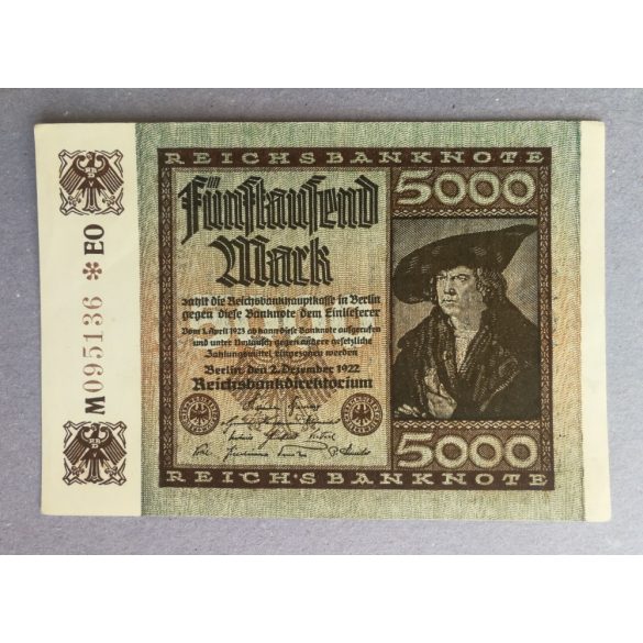 Germany 5000 Mark 1922 Aunc