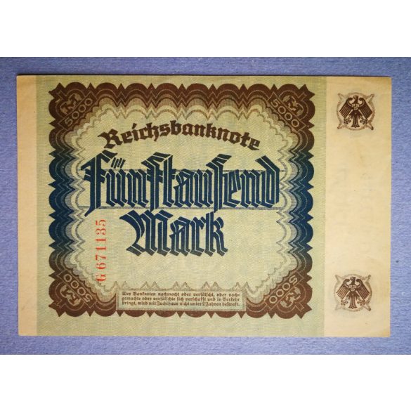 Germany 5000 Mark 1922 XF+