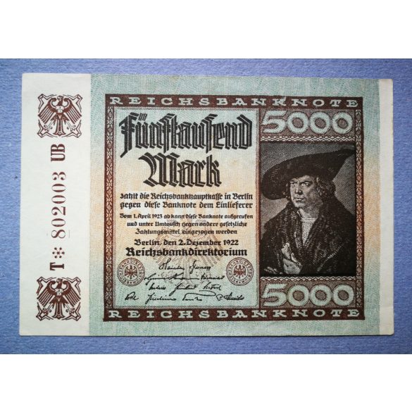 Germany 5000 Mark 1922 XF