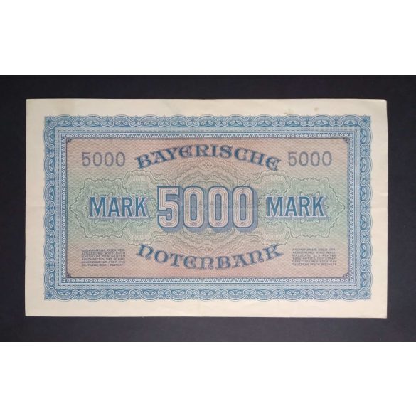 Germany 5000 Mark 1922 F