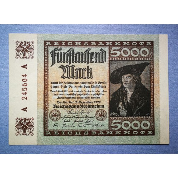 Germany 5000 Mark 1922 XF