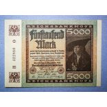 Germany 5000 Mark 1922 aUNC+