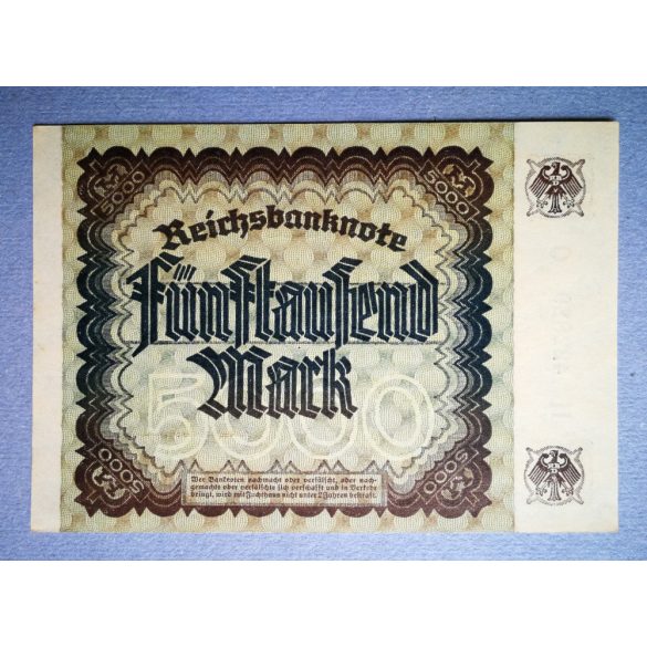Germany 5000 Mark 1922 aUNC+
