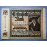Germany 5000 Mark 1922 XF