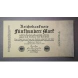 Germany 500 Mark 1922 Aunc