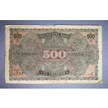 Germany 500 Mark 1922 F-